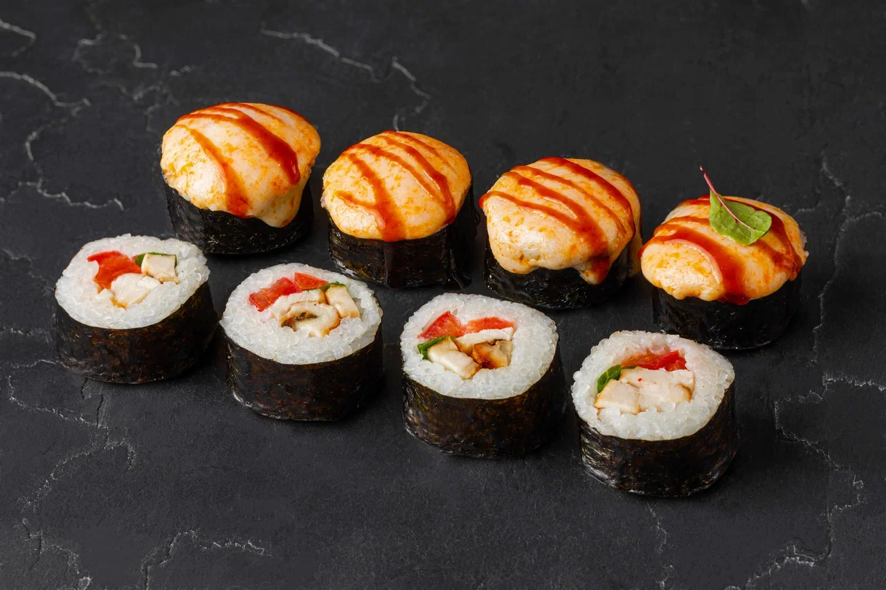 Запечённый с курицей